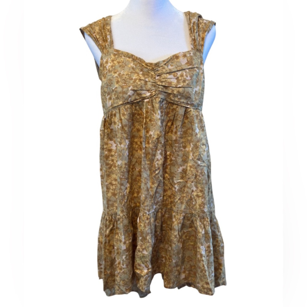 Free People Floral Babydoll Mini Dress